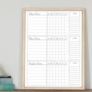 Personalized chore chart | 18x24 | chore chart for kids | chore board