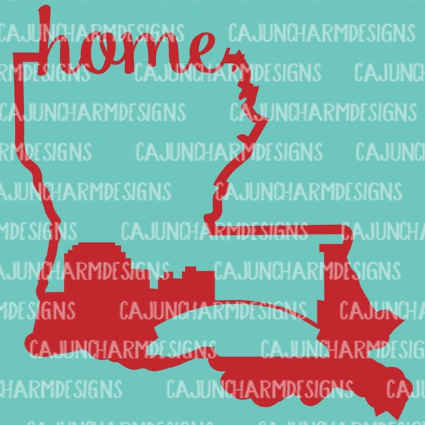 Louisiana Home SVG, PNG sublimation/cut file