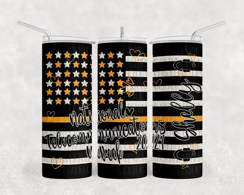 National Week 2024 PNG 20 Oz Sublimation Tumbler Wrap