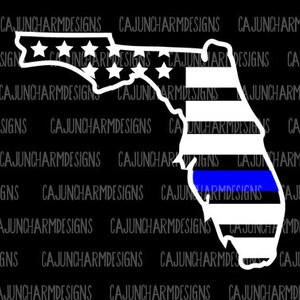Florida Blue Line SVG, PNG Schnittdatei