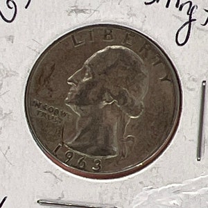 1963D Washington Silver Quarter-Free Shipping