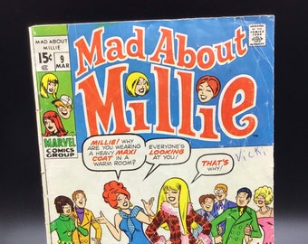 Mad About Millie Vol 1 No 9 March 1970 issue Comic Book
