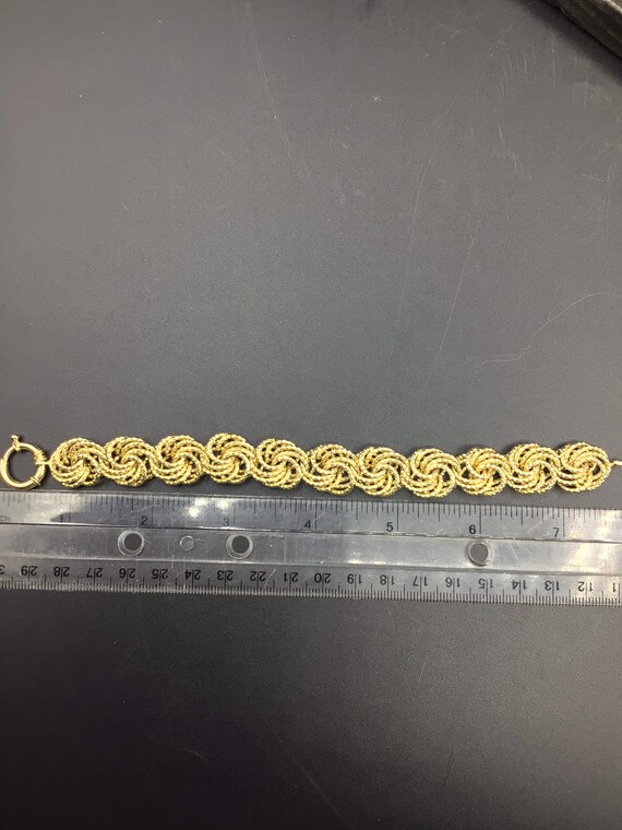 Gold over Sterling Link Bracelet - image 5