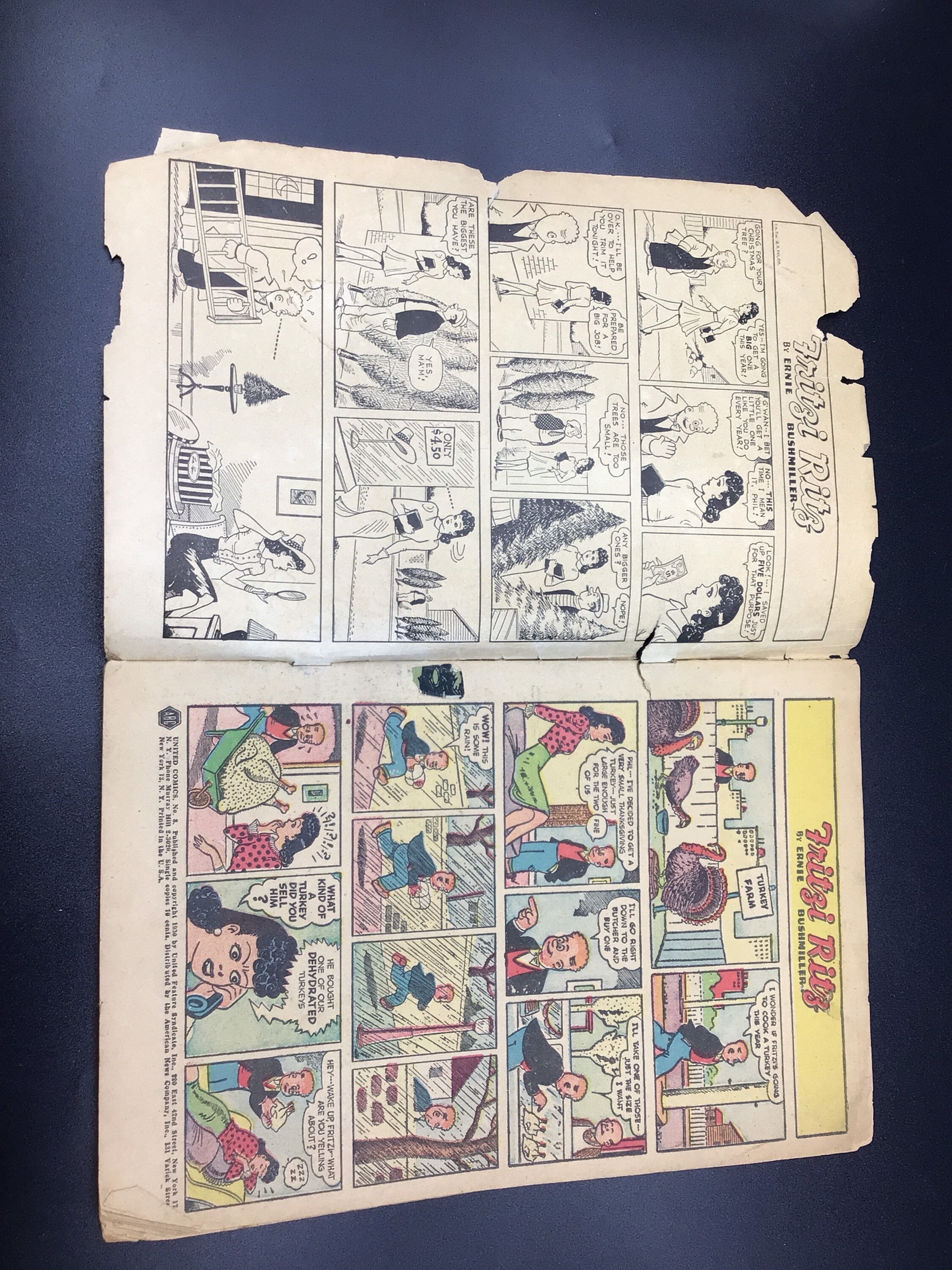 United Comics #8 Fritzi Ritz C. 1950 - Etsy