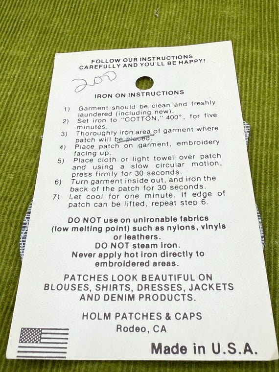 USA Flag Patch – Embroidered Iron-On Applique - image 2