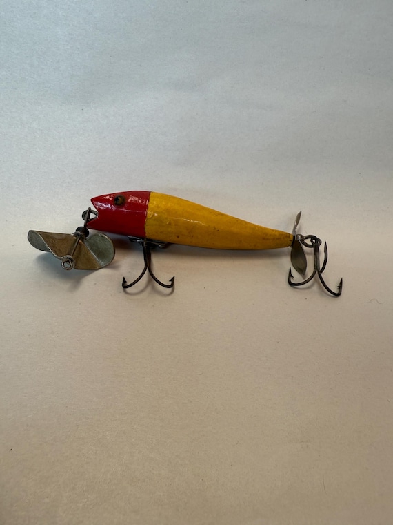 Vintage Heddon 210 Wooden Propeller Lure - Etsy Vintage Heddon 210 Wooden Propeller Lure - Etsy