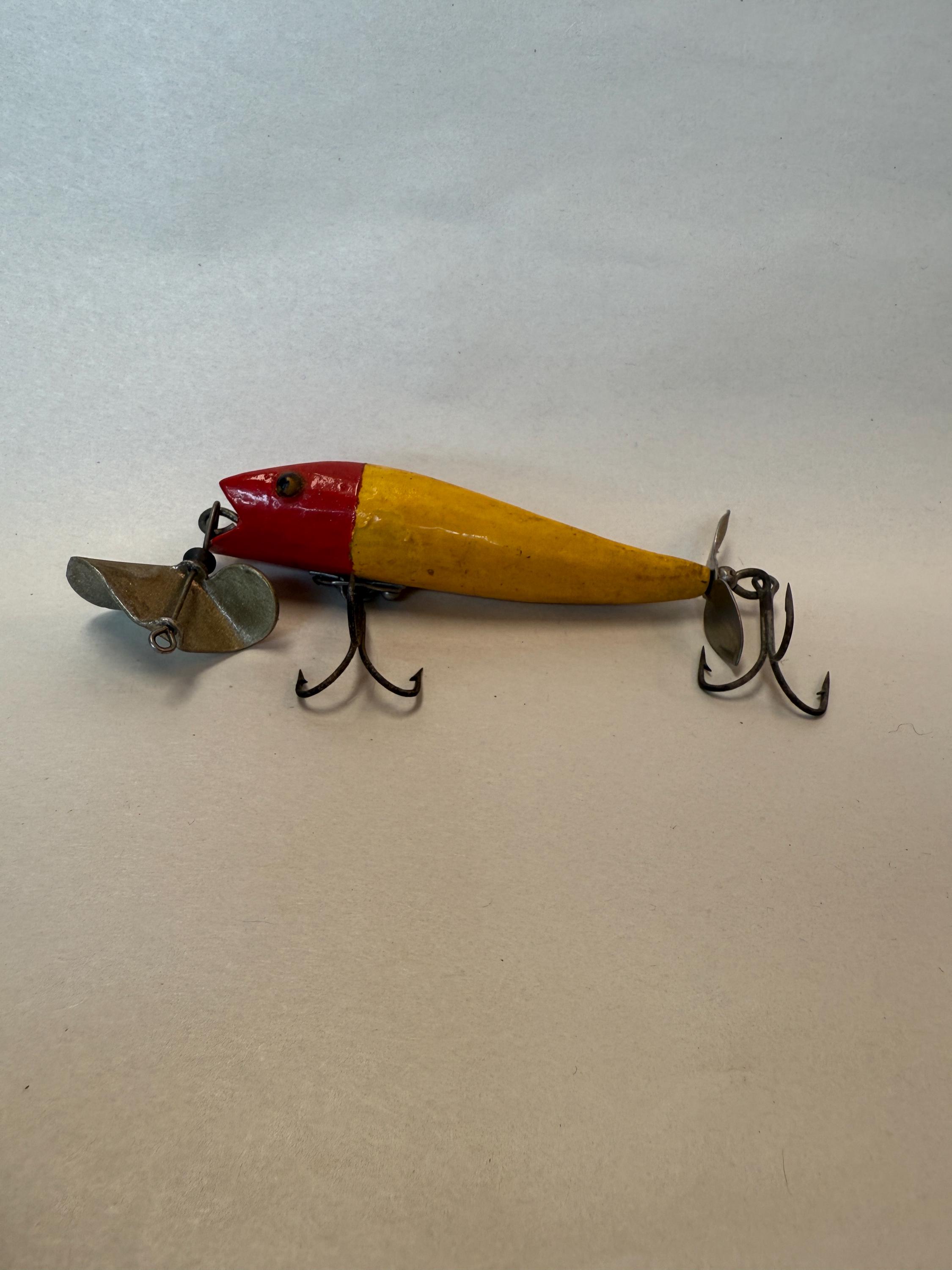 Vintage Heddon 210 Wooden Propeller Lure - Etsy