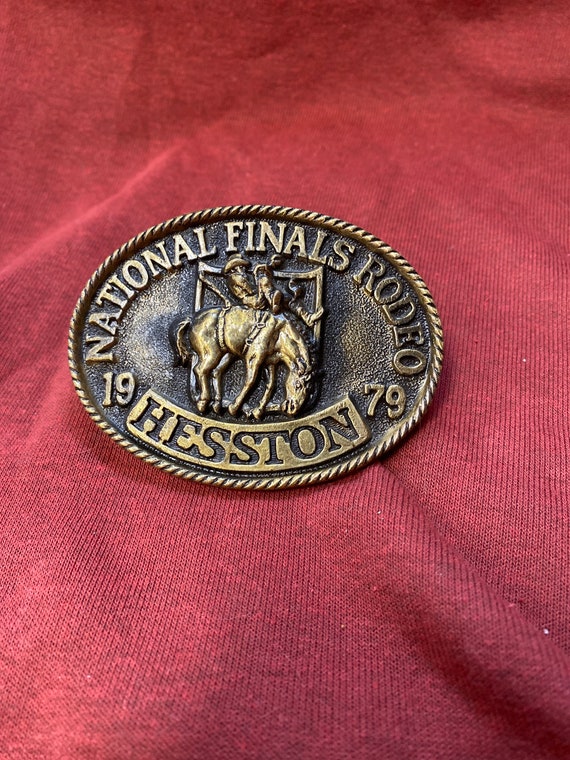 National Finals Rodeo (NFR) Hesston 1979 Buckle - image 1