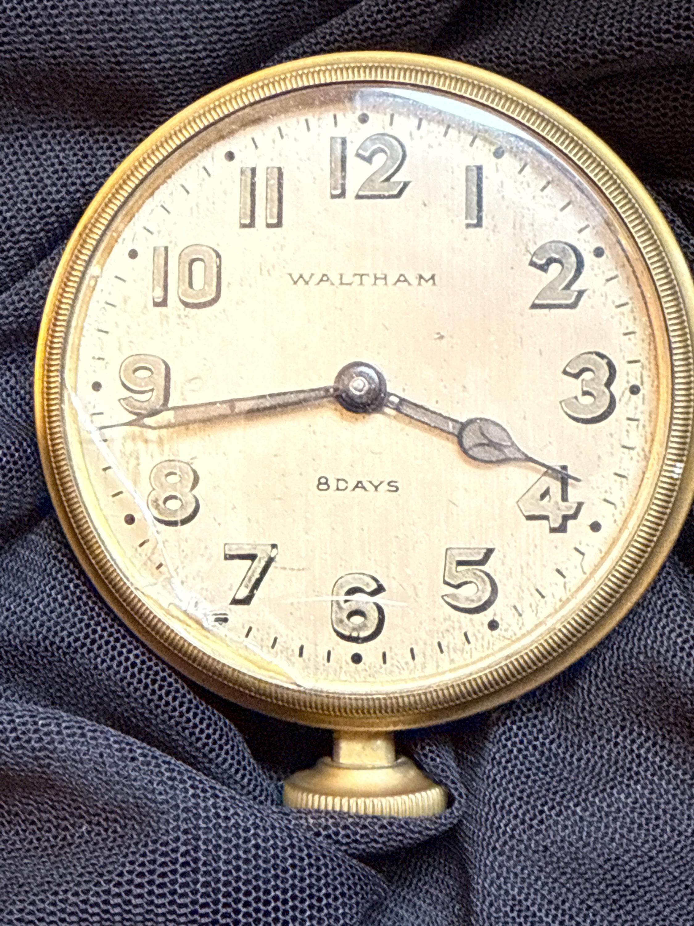 Vintage Waltham 8 Day Car Clock—runs - Etsy