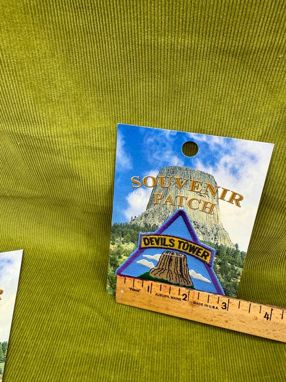 Devils Tower Embroidered Patch - Wyoming Souvenir - image 2