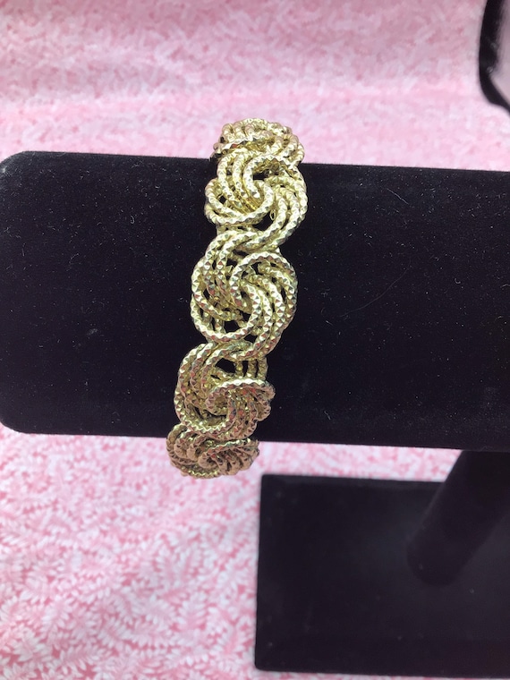 Gold over Sterling Link Bracelet - image 4