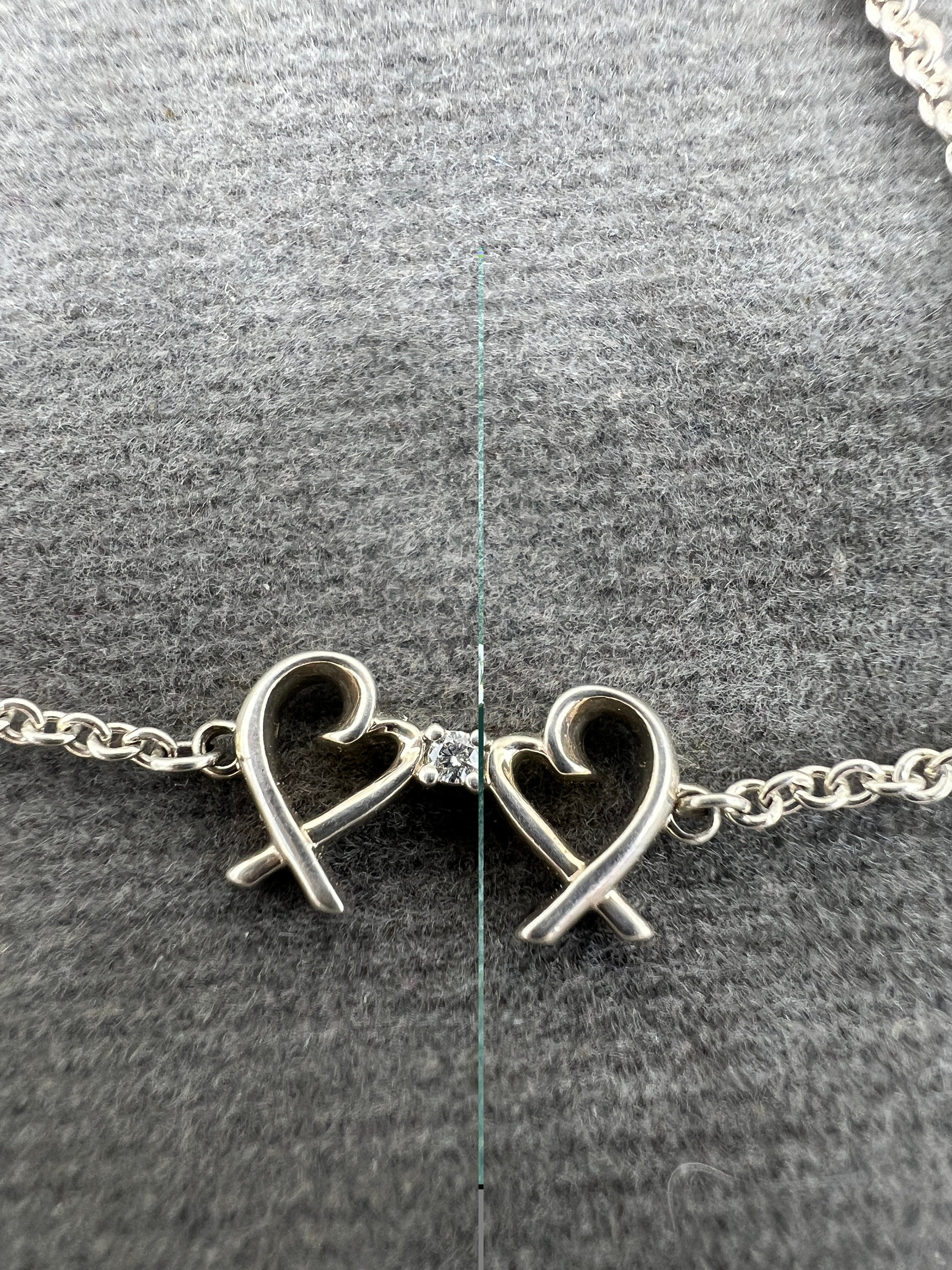 Tiffany Co Sterling Silver Paloma Picasso Double Loving