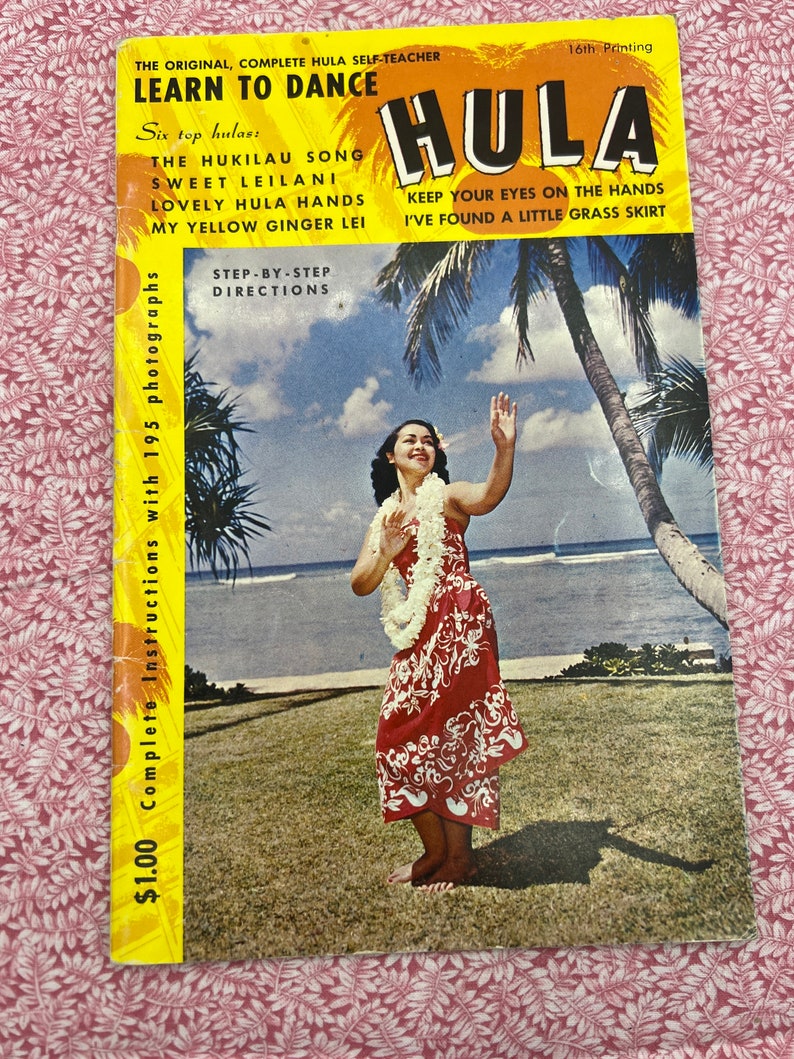 Vintage Learn How to Hula Book From 1970-free Shipping - Etsy