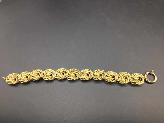 Gold over Sterling Link Bracelet - image 8