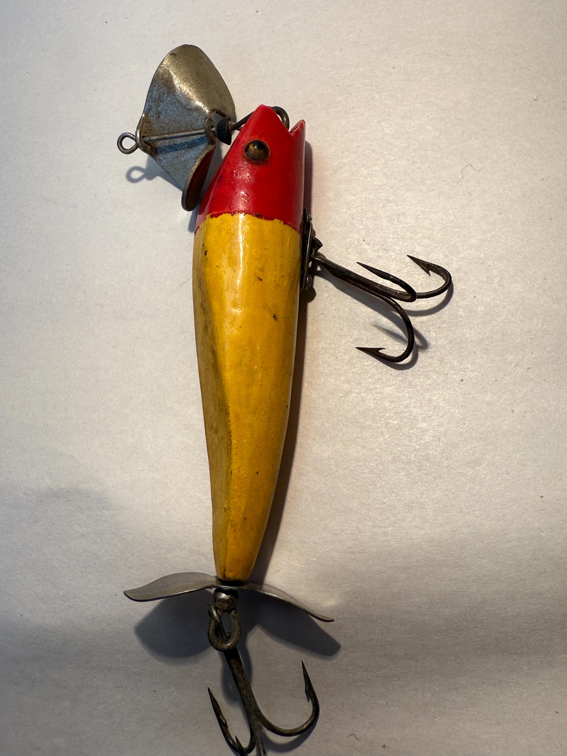 Vintage Heddon 210 Wooden Propeller Lure - Etsy