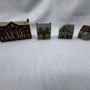 Wade- Porcelain tiny village- Whimsey on Why - English Pottery