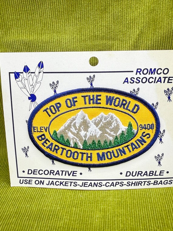 Beartooth Mountains Patch – Top of the World Iron… - image 1