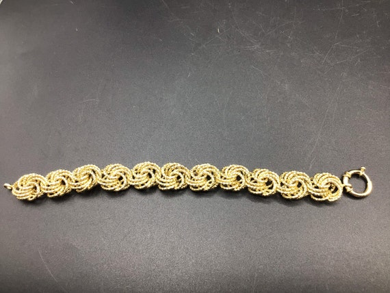 Gold over Sterling Link Bracelet - image 3