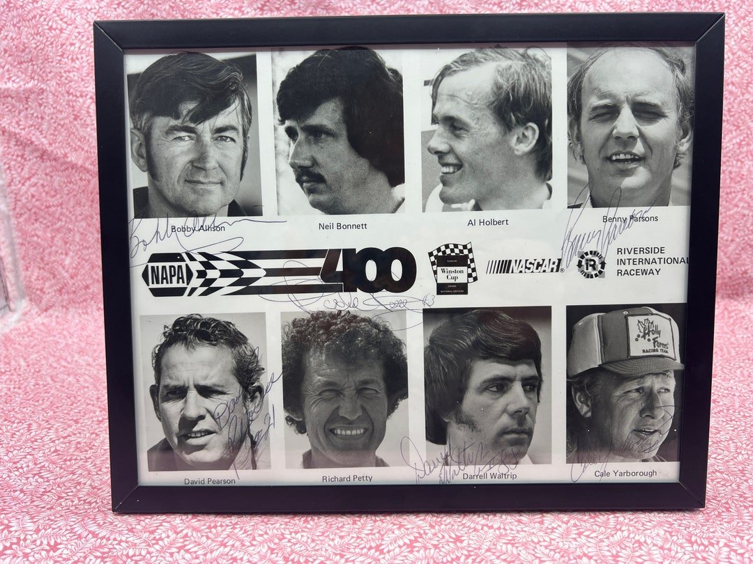 Signed NASCAR Photograph: 1979 NAPA 400, Allison, Petty, Waltrip - Etsy