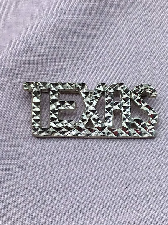 BRIGHT Sparkling TEXAS pin.