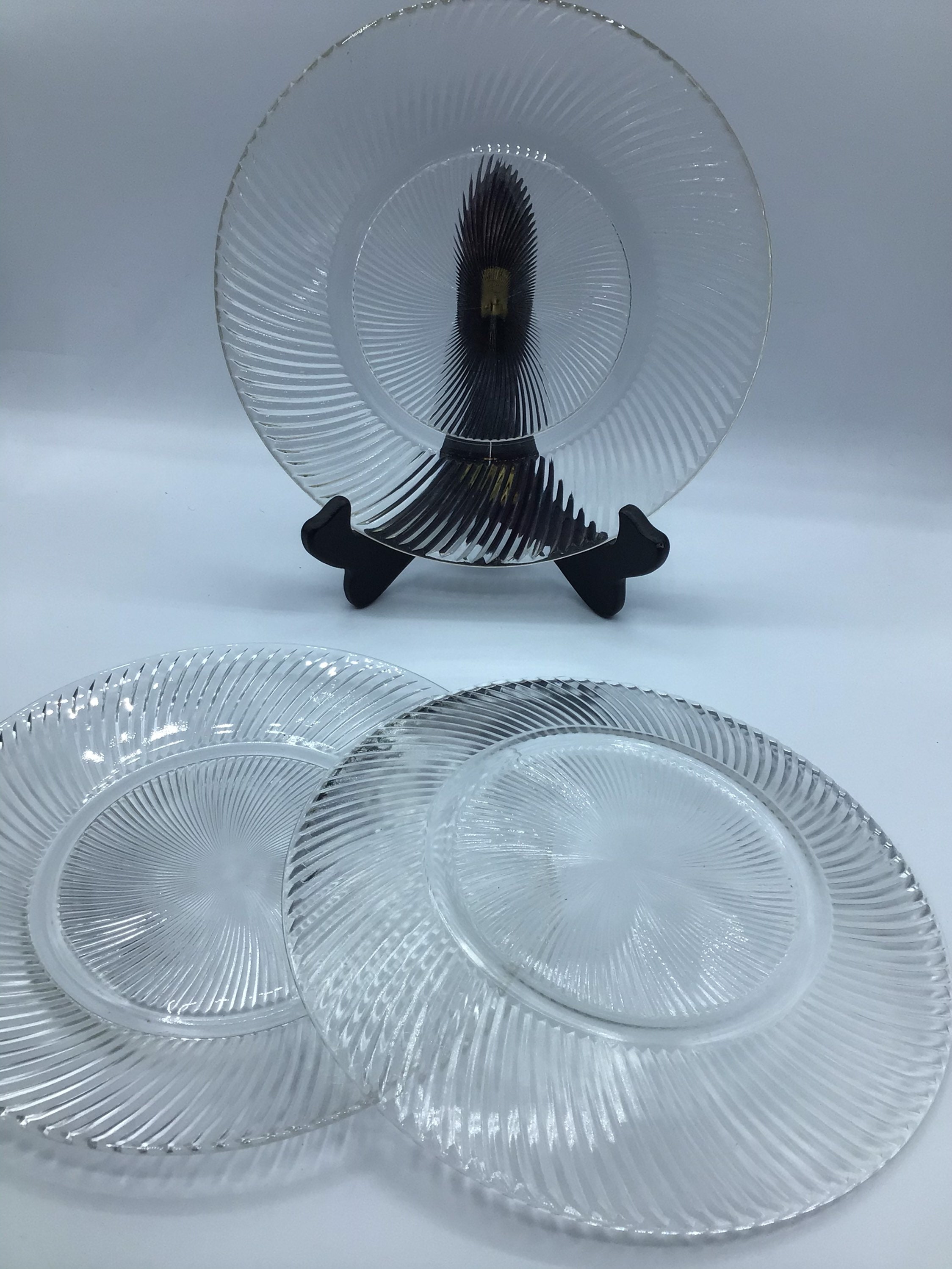 Clear Glass Dinner Plates Made by Federal Glass in Diana Etsy Australia