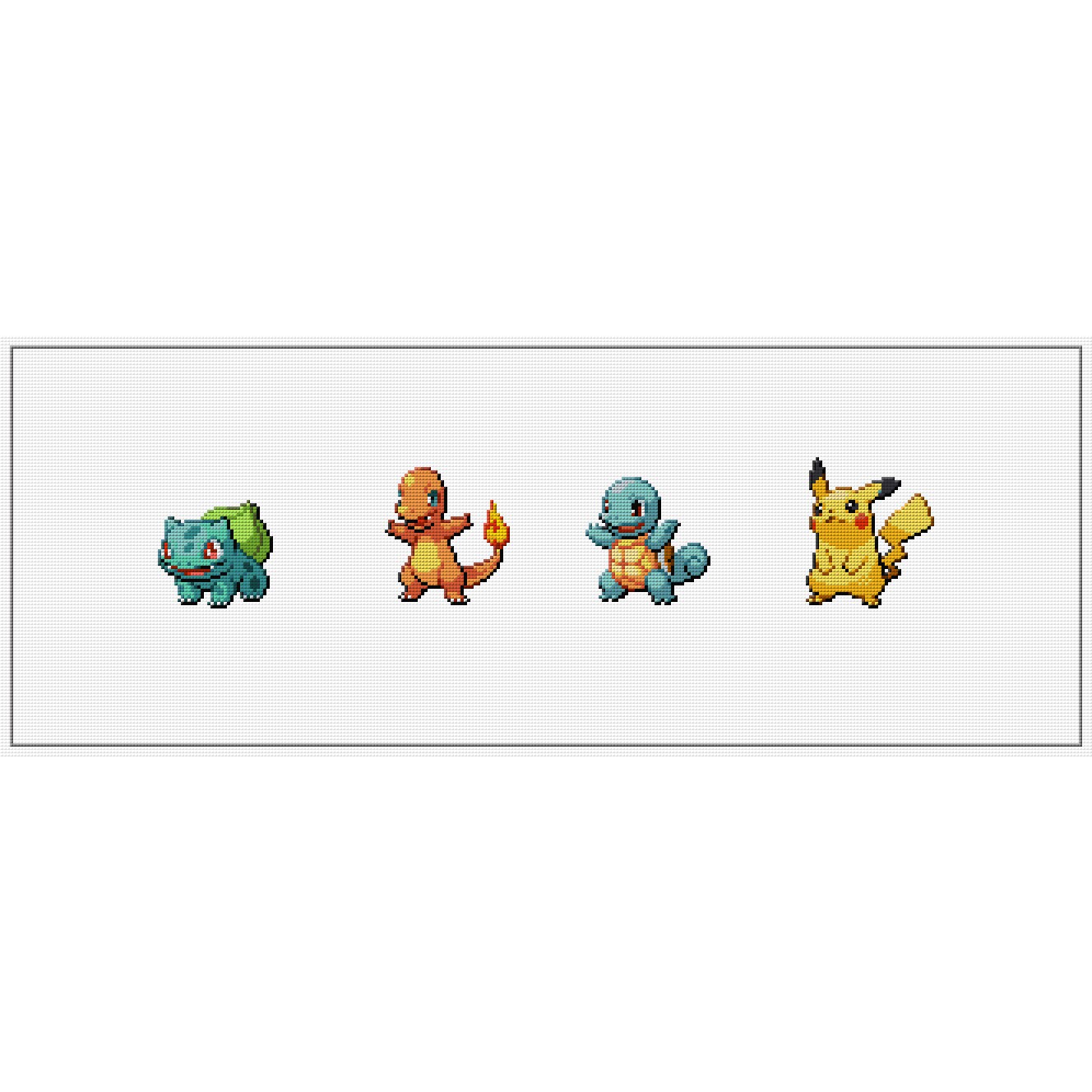 Pokemon Starters and Pikachu Etsy