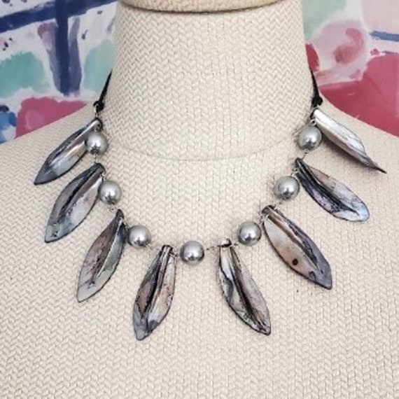 Vintage Abalone Claw Talon Necklace - image 1