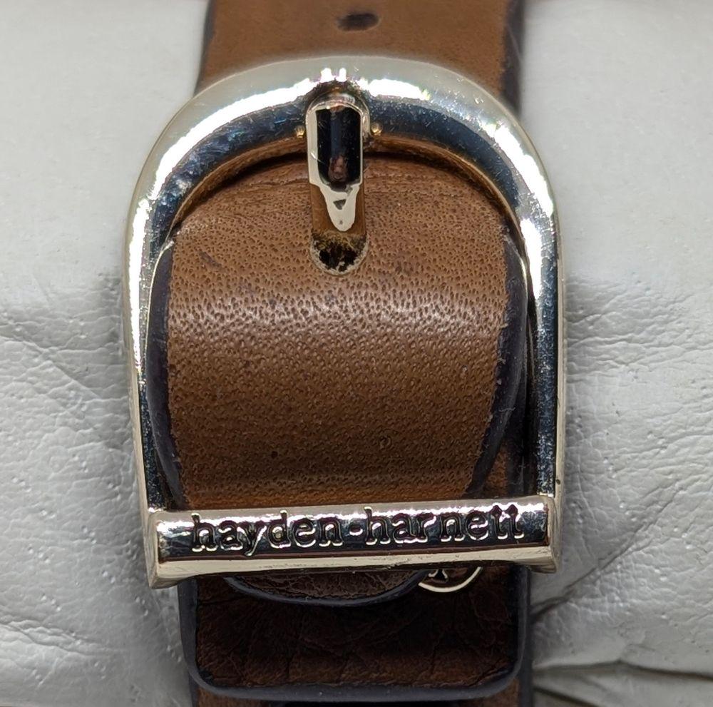 Tan Hayden-harnett Celina Vintage Leather Cuff Bracelet With  display picture 1