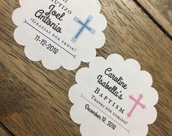 Mi Bautizo Tags Bautizo Favor Tags 4.5 cm x 5.5 cm Paper & Party ...