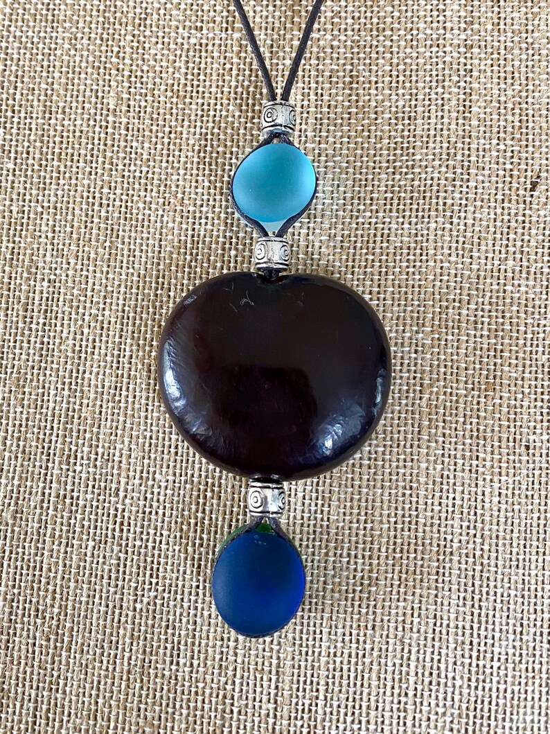 Sea Bean necklace boho beach necklace eco friendly jewelry Etsy