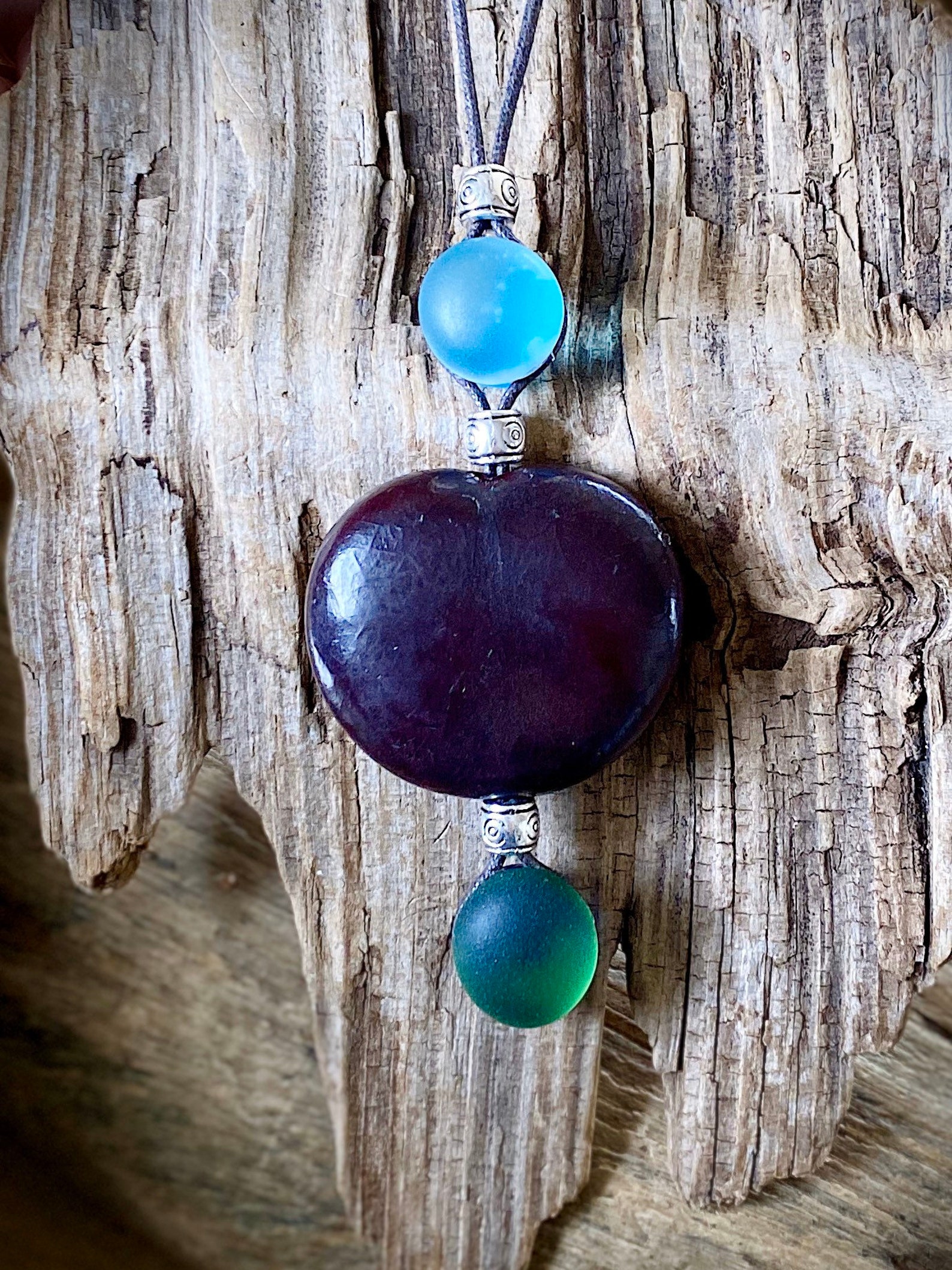 Sea Bean necklace boho beach necklace eco friendly jewelry Etsy