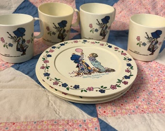 holly hobbie china tea set