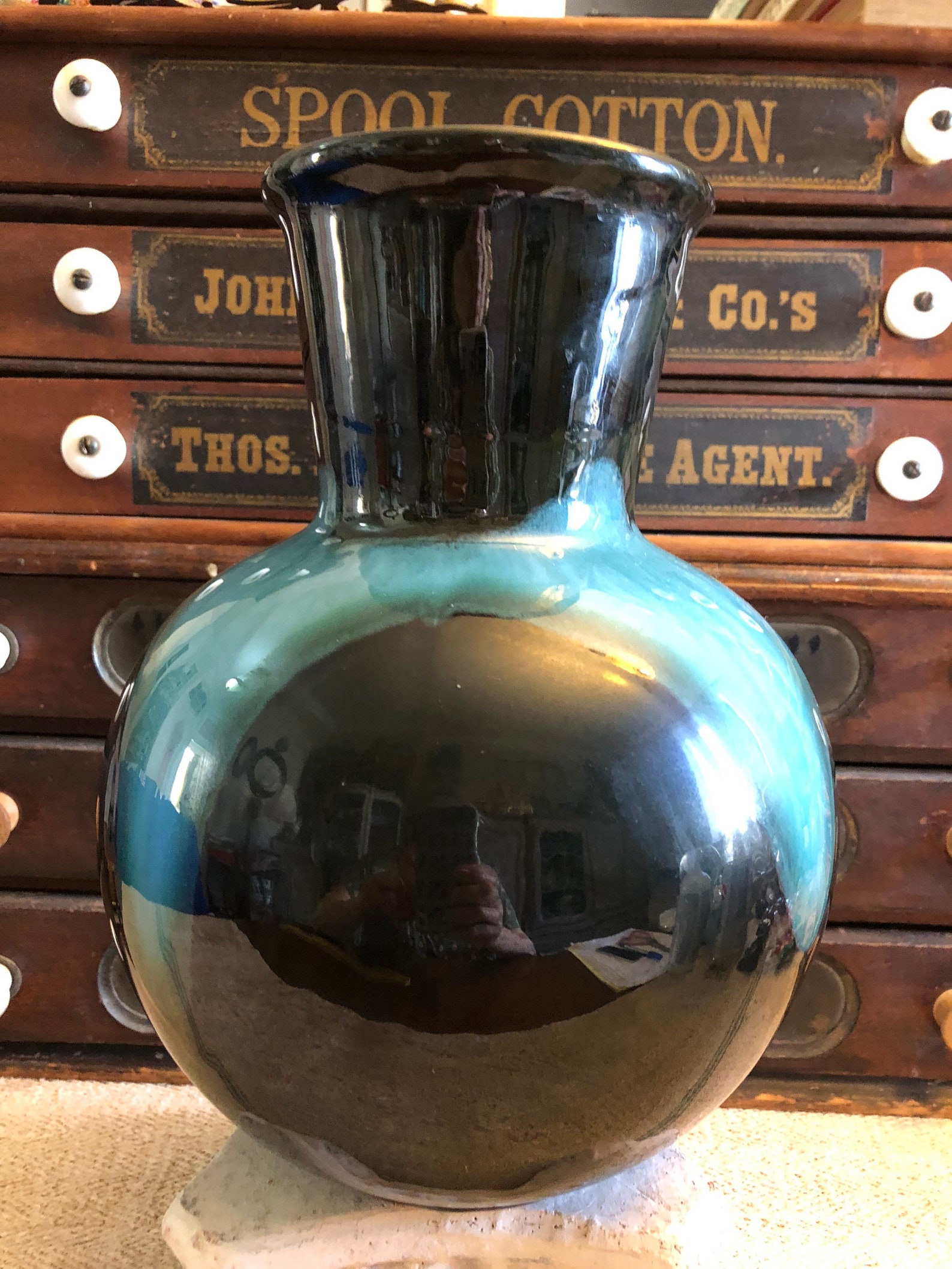 Vintage Blue Mountain Pottery Vase in a VHTF Shape Using Mold Etsy