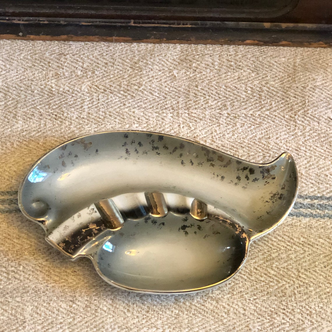 Vintage Ceramic MCM Ashtray made by ESD Japan Lefton. Grey Etsy