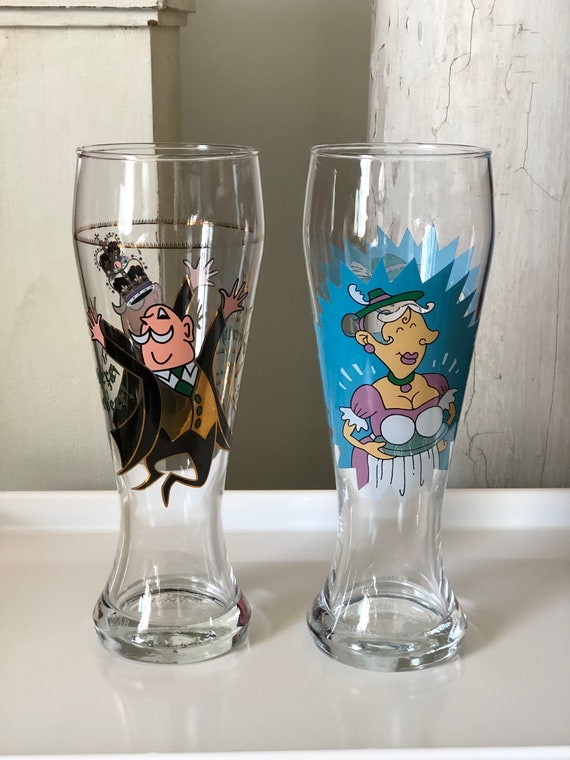 Pair of Ritzenhoff Special Edition Designer Weizen Glasses. Designed by  Debrora Jefwar and by H. Christian Sanderer. Height Approx 9 1/8. - Etsy