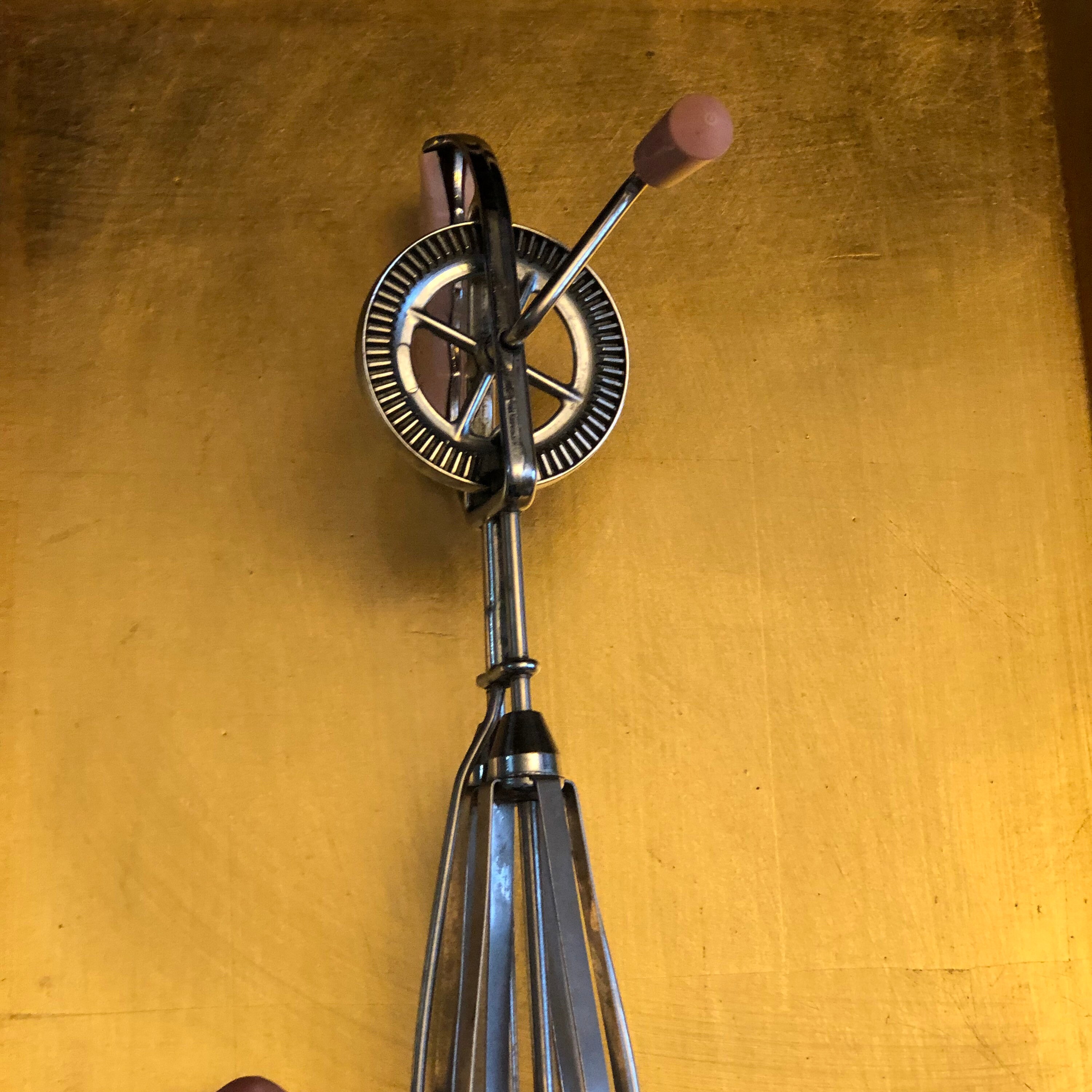 Vintage Maynards Mechanical Hand Mixer With Pink Plastic Etsy