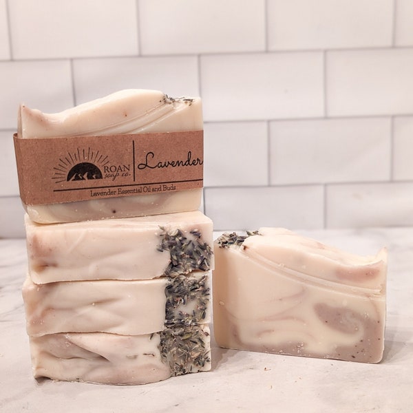 Lavender Soap-Cold Process Soap-Handmade Soap-All Natural Soap-Bar Soap