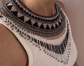 Black Silver Goddess Pachamama Necklace