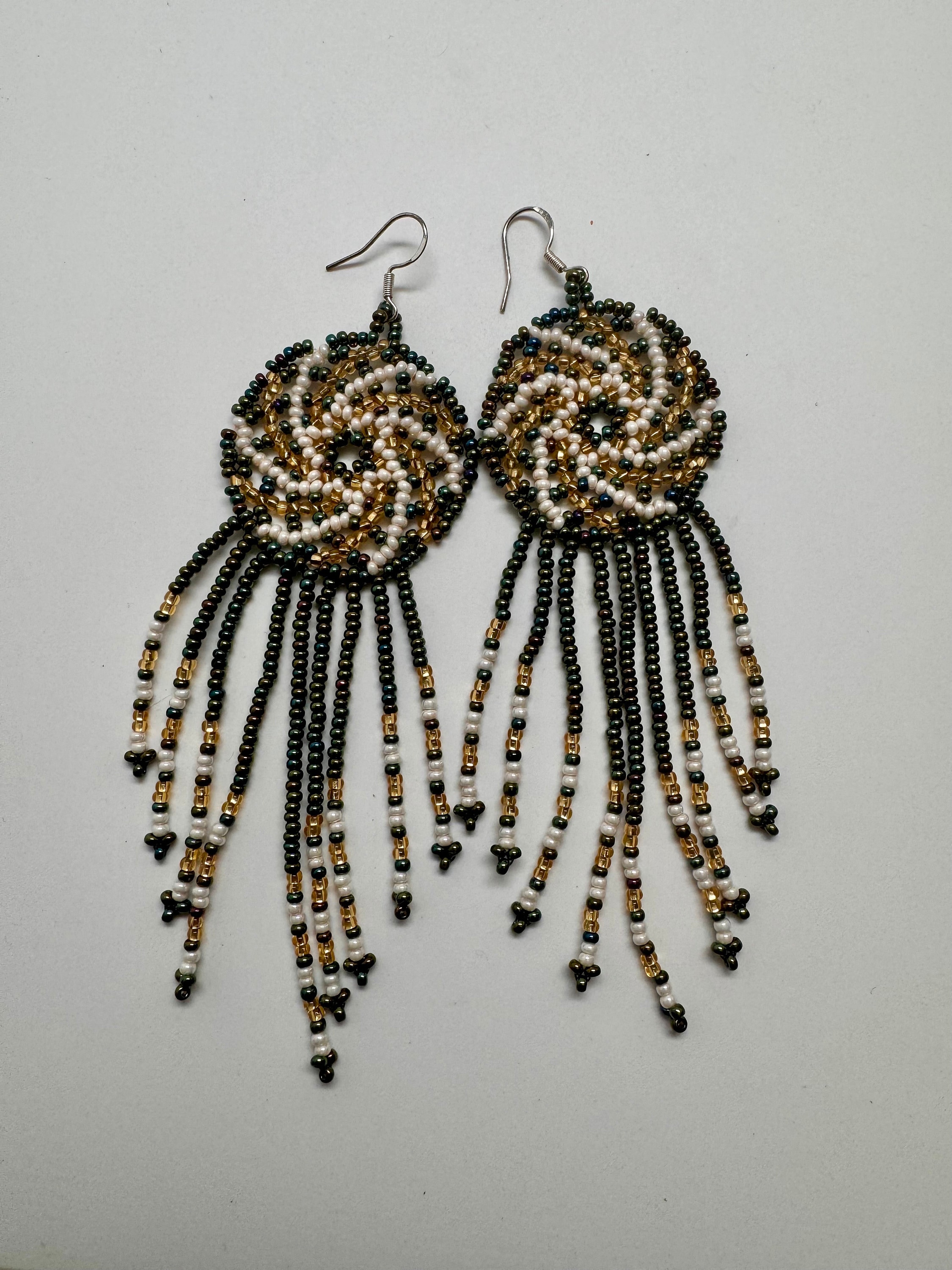 Piccoli Orecchini in Argento 925 con Spirali. Interamente Fatti a M