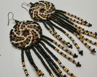 Eleganti orecchini a spirale fatti a mano in argento sterling