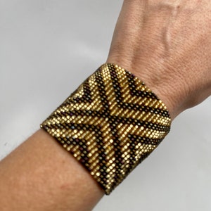 Pachamama Diamond Medicine Beaded Cuff Bracelet Various Colors