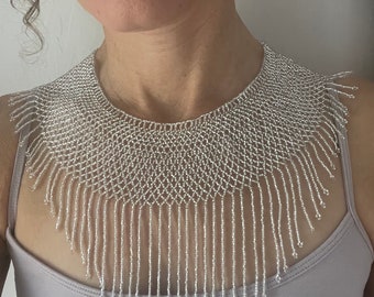 Silver Empress Collar Necklace