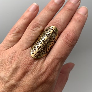 Nouveau Floral Stencil Ring