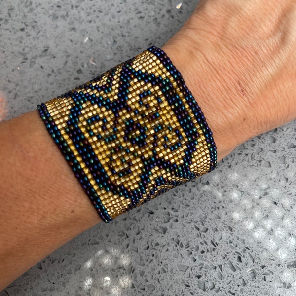 Goddess Medicine Beaded Cuff Bracelet