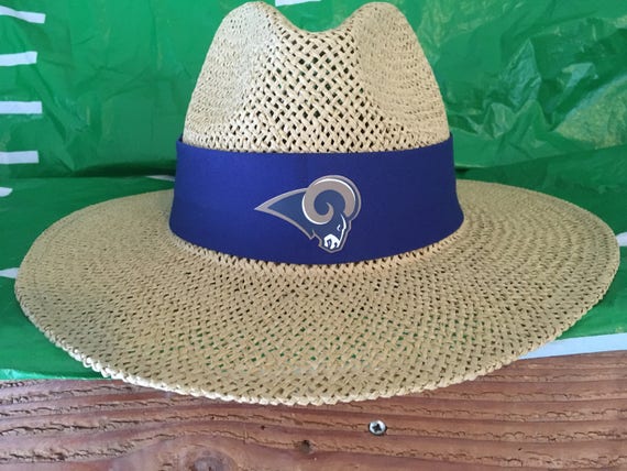 los angeles rams straw hat