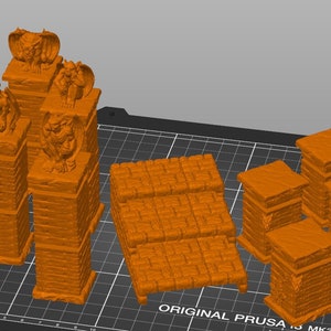 Piliers et escaliers | Terrain | Fichiers STL