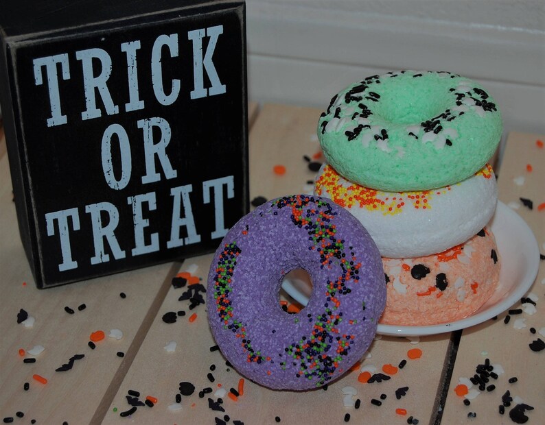 Halloween Bath Bombs Donut Bath Bombs Candy Corn Bath Bomb Etsy