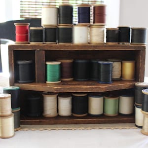 Lot Of Vintage Threads On Wood Spools For Display Or Crafts Lot Six