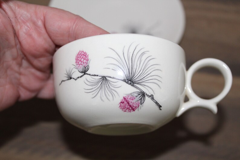 Vintage Allegheny Ware Wild Clover Cup And Saucer Set Tea Cup