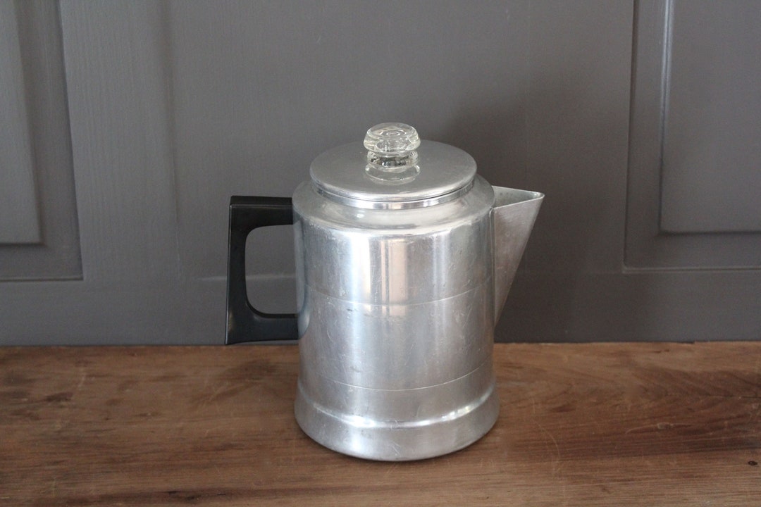 Vintage Aluminum Comet Percolating Stove Top Coffee Maker Pot Etsy